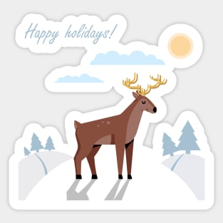 Christmas deer Sticker